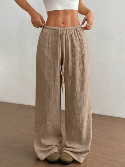 Wide Leg Drawstring Casual Pants Camel Trendsi 91f21355218a45cb91977e2e855a62e3-Max-Origin