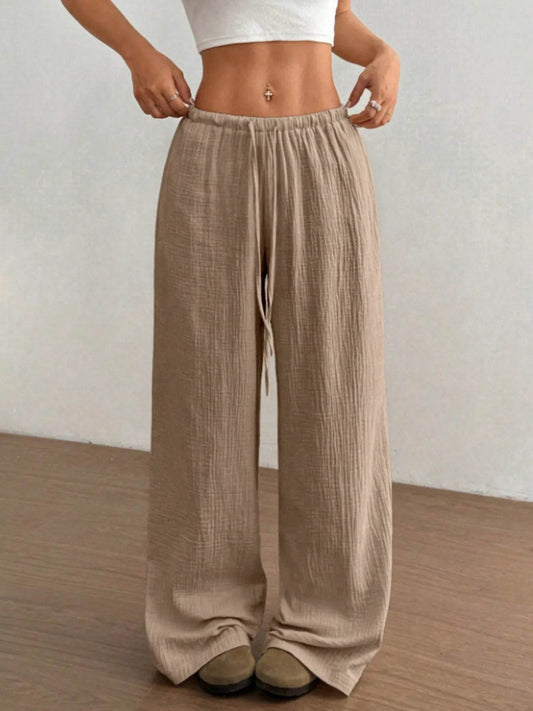 Wide Leg Drawstring Casual Pants Camel Trendsi 91f21355218a45cb91977e2e855a62e3-Max-Origin