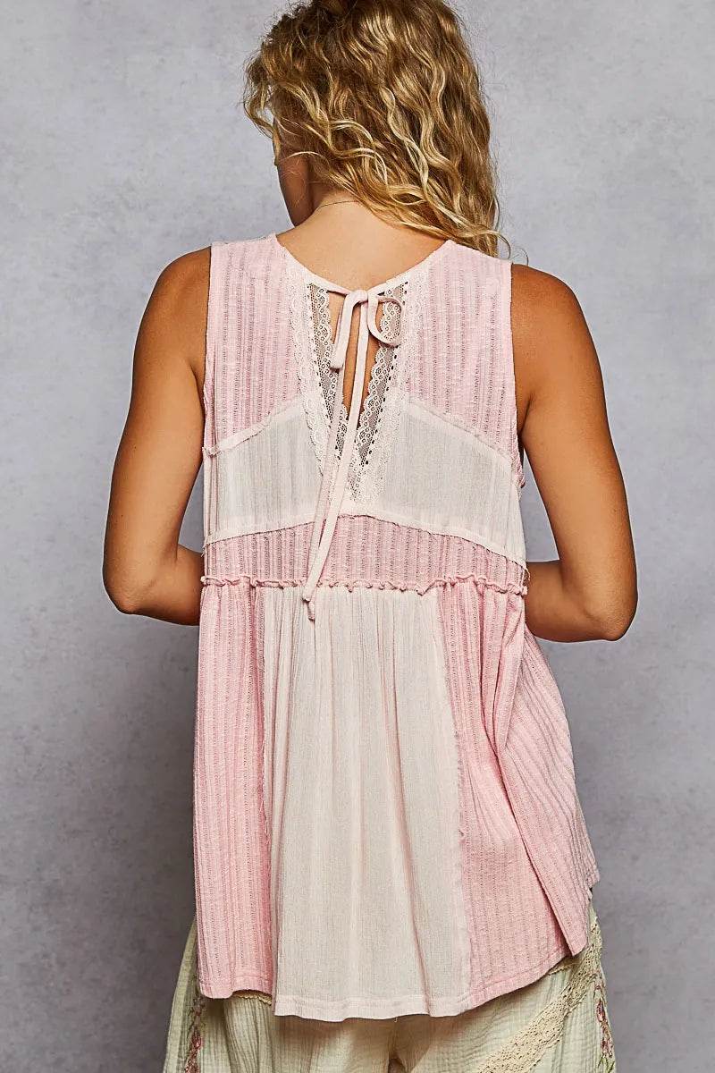 POL Lace Trim Two-Tone Tank with Pintuck Detail Trendsi 924c1d43-ce45-4549-a2fc-16ca48a8529c-Max-Origin