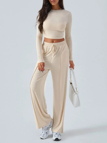 Round Neck Long Sleeve Top and Pants Set Apricot Trendsi 924e9be2077d49ae8f2aa9157930170e-Max-Origin