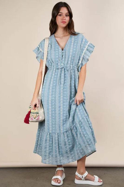 VERY J Embroidered Boho Ruffled Midi Dress Blue Trendsi 924ec404364c4bad92b056bb6498b989-Max-Origin