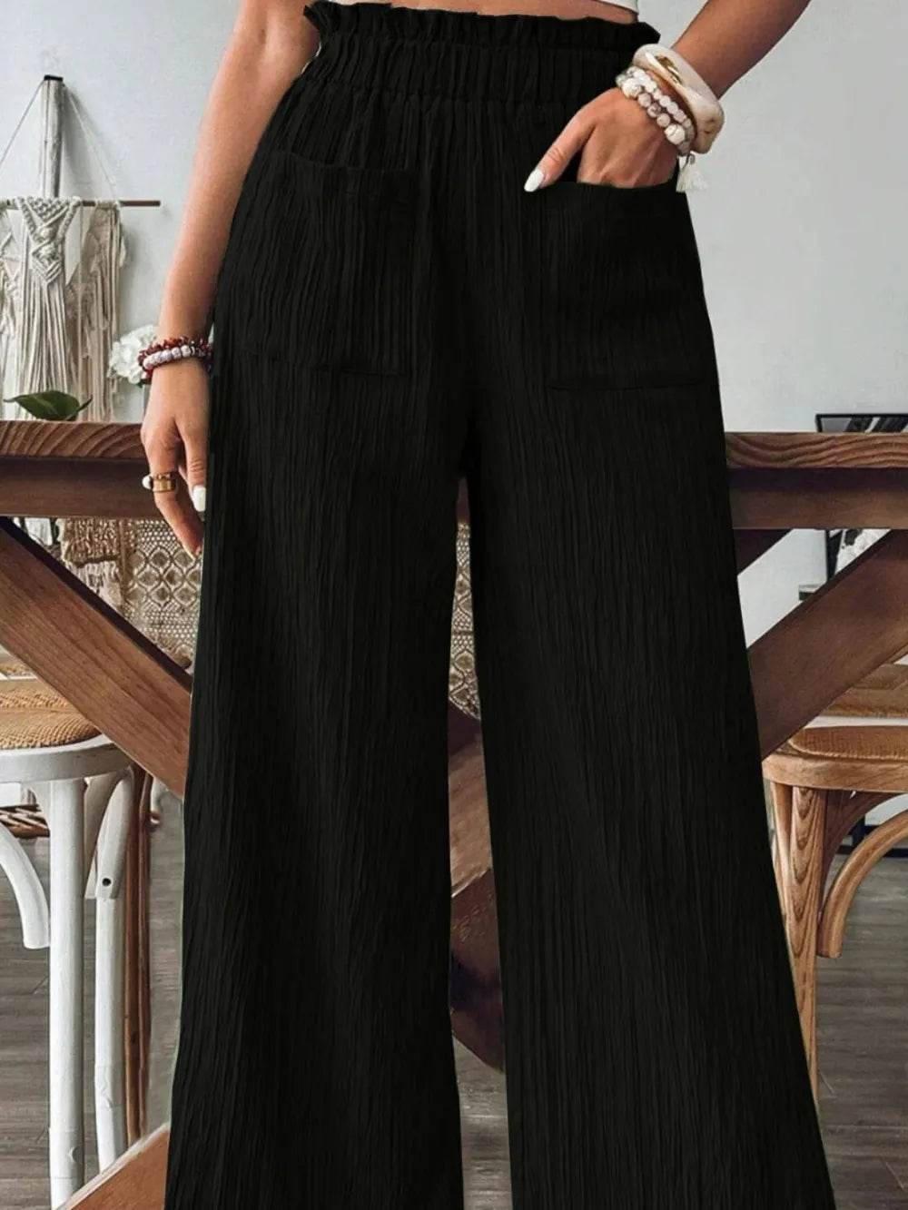 Frill Wide Leg Pants Trendsi 929d0c13-e9a9-4d20-972b-c6062ff30a06-Max