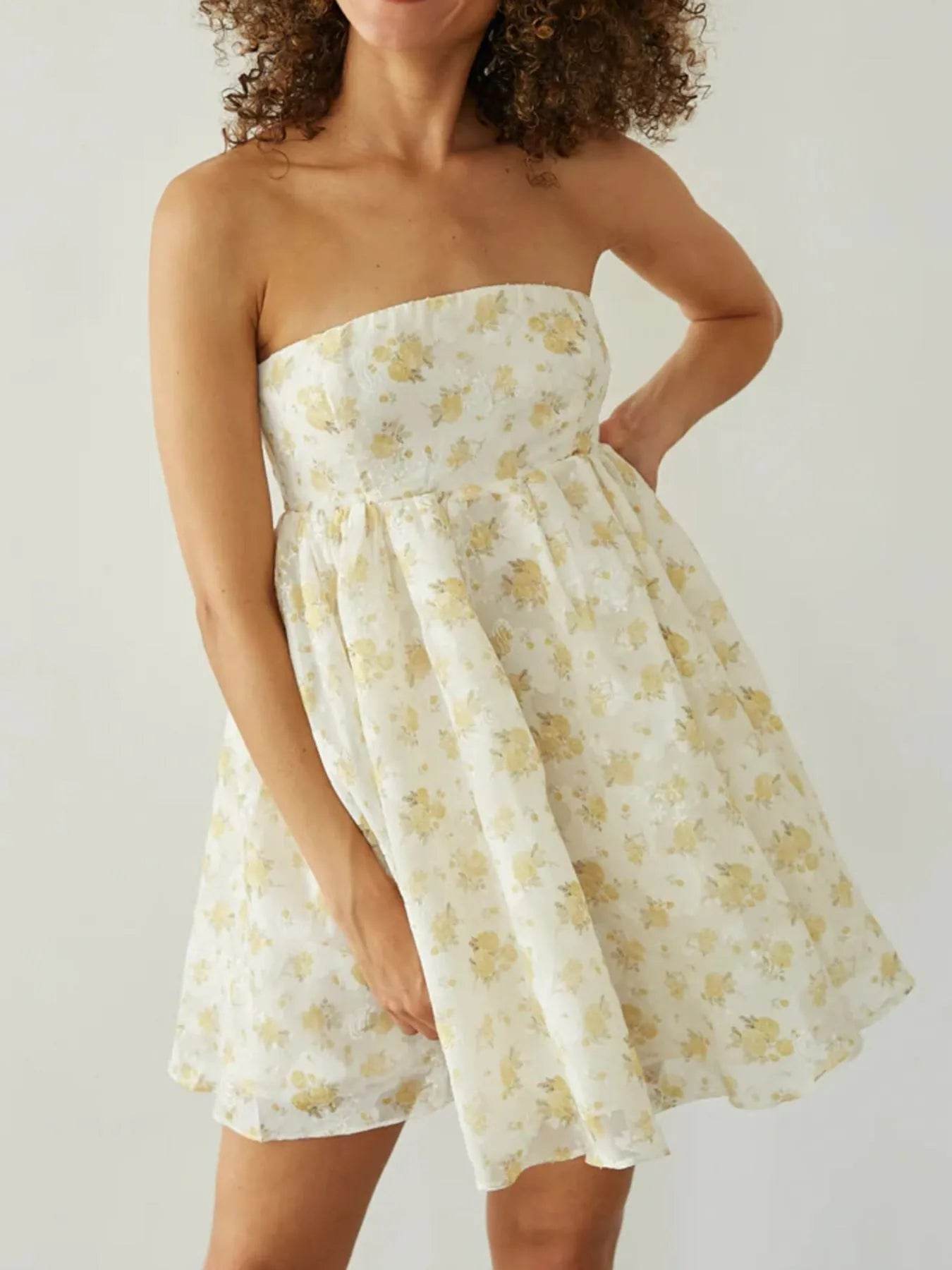 Strapless Floral Print Summer Dress Trendsi 92a5a110-0c5e-457a-940a-e99fe3fe10a5-Max-Origin