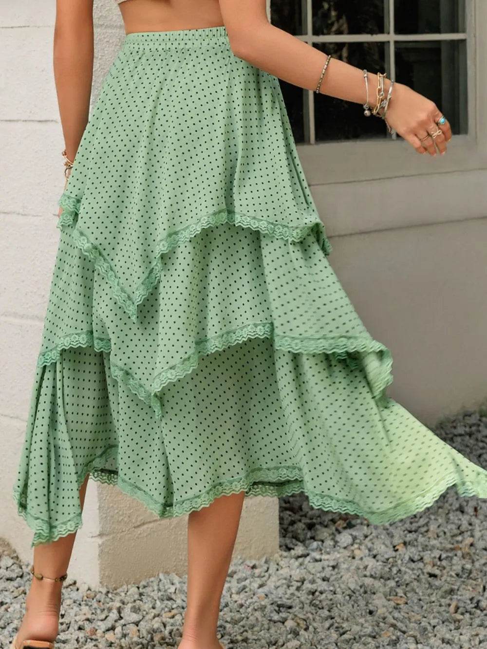 Lace Detail Layered Printed Skirt Trendsi 92da0f49-3233-427c-9aaf-7dad6ecaa86d-Max