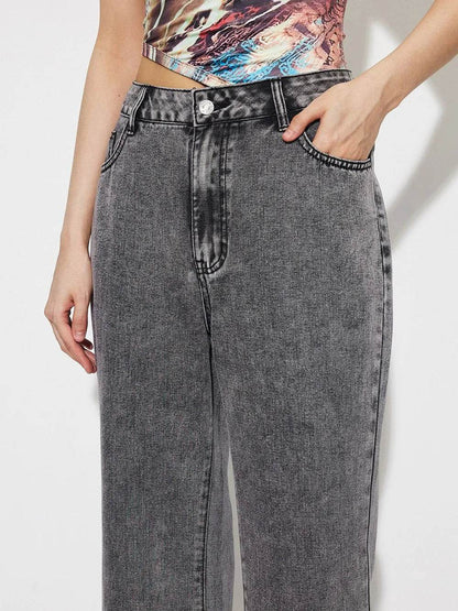 High Waist Bootcut Jeans with Pockets Trendsi 92db7d1a-843d-4bd0-9752-5e520644e353-Max