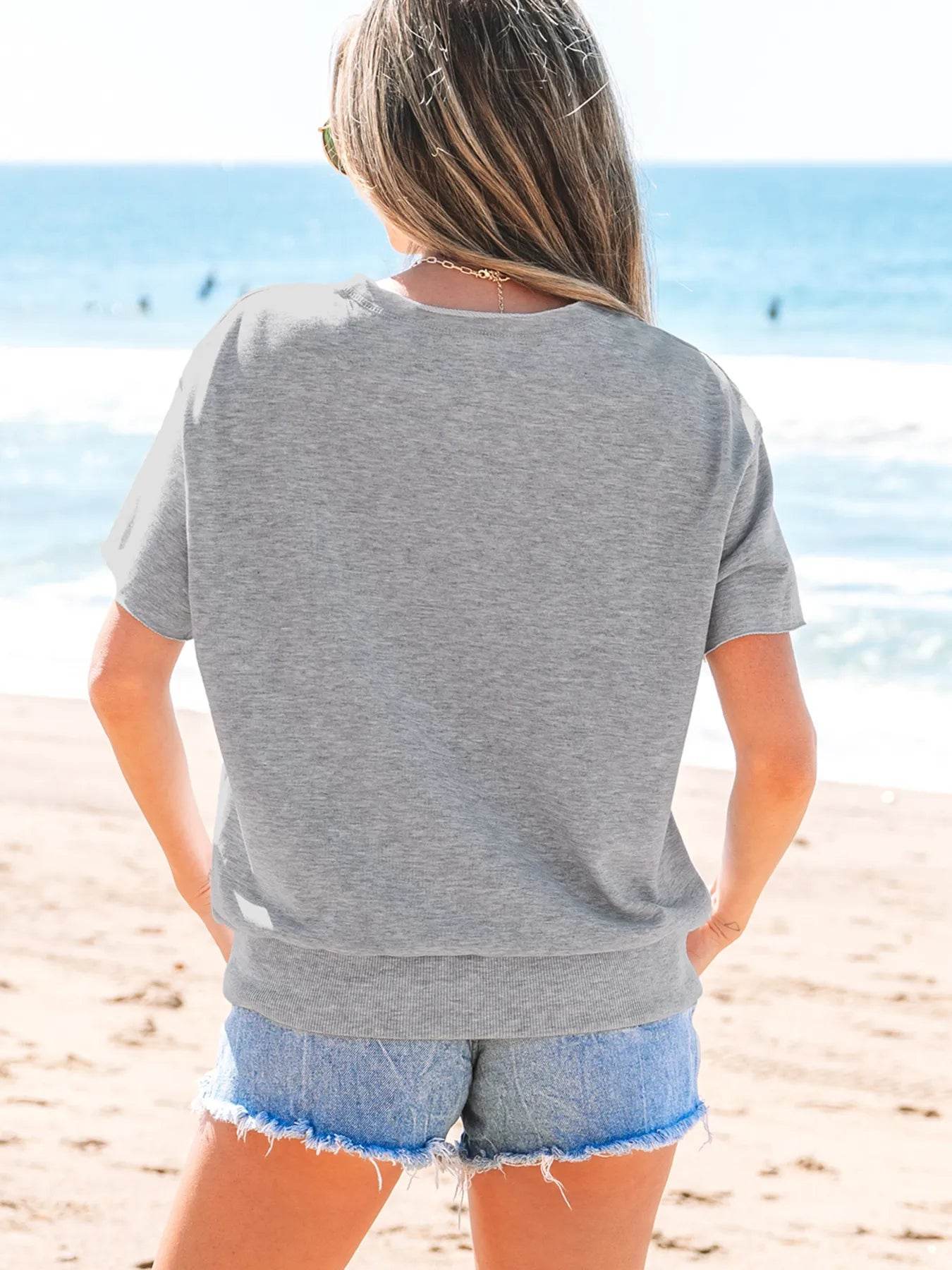 USA Lettering Patch Notched Neck T-Shirt Trendsi 92f478319a9141e2b1633b6085fcba1c-Max-Origin