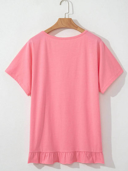 Ruffle Hem Round Neck Relaxed T-Shirt Trendsi 92f78bbc5d8341fc886a183ab40f1d34-Max-Origin