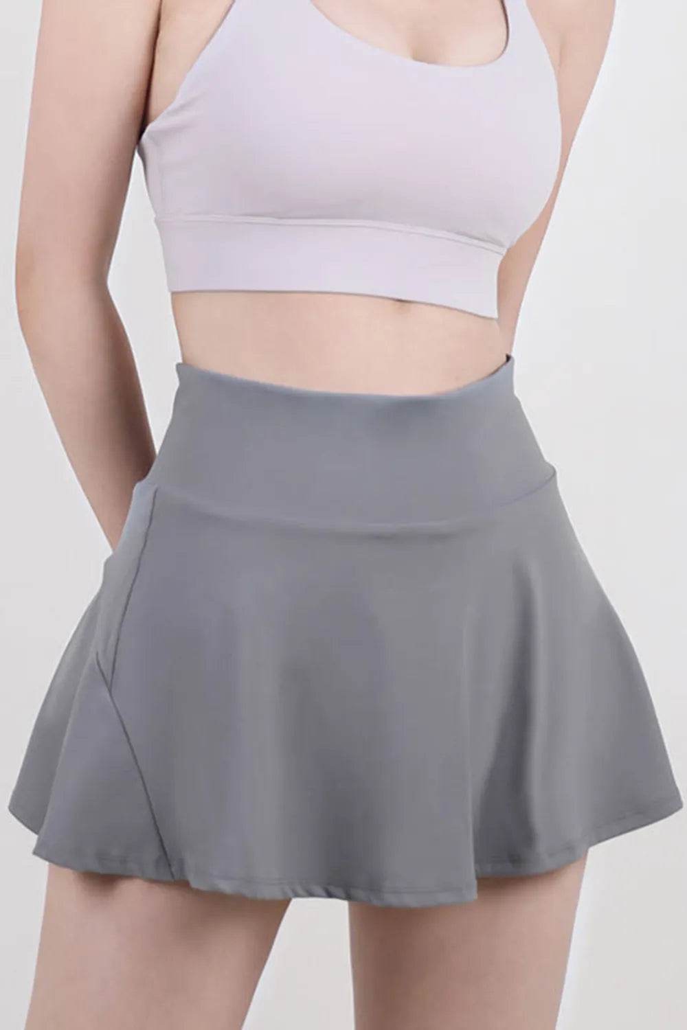 High Waist Pleated Active Skirt Trendsi 93176f81-1f8c-4e56-bba0-ab6a03ddaad7-Max