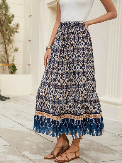 Bohemian Printed Ruched Maxi Skirt Trendsi 93285f6c-0951-4dd8-a81d-9d6706fe365b-Max-Origin