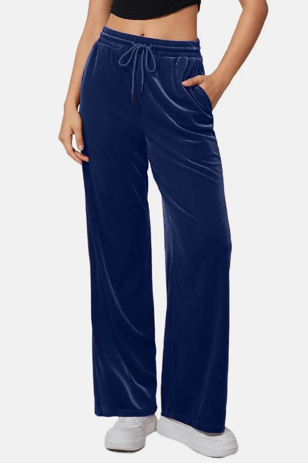 Drawstring Elastic Waist Straight Leg Pants Trendsi 935a74a4-69c4-4936-a41f-662fb948c56d-Max