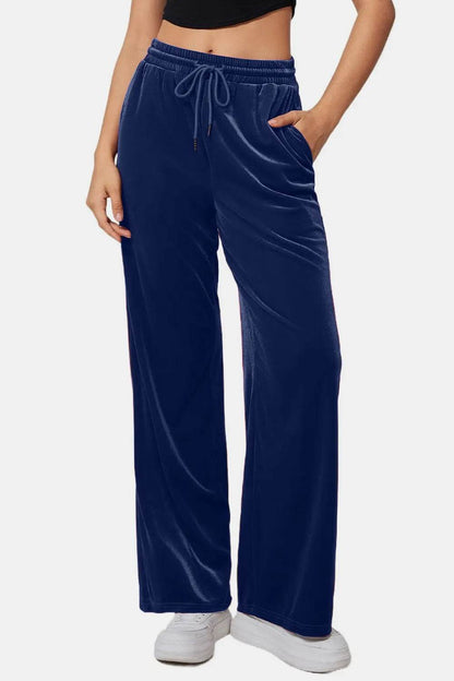 Drawstring Elastic Waist Straight Leg Pants Trendsi 935a74a4-69c4-4936-a41f-662fb948c56d-Max