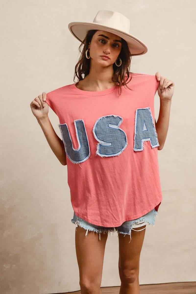BiBi Washed Jersey With Usa Patched Raw Cut Edge Detail Trendsi 935d9be5fa294422baaaa8b7d67afb4a-Max-Origin