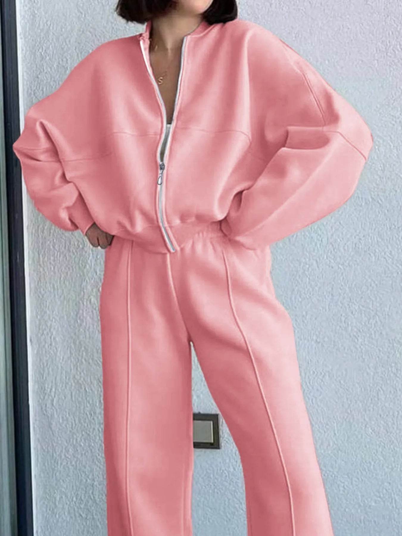 Zipper Up Jacket and Drawstring Pants Set Trendsi 9382a243-4a63-4ac0-bc7e-147656d6f322-Max-Origin