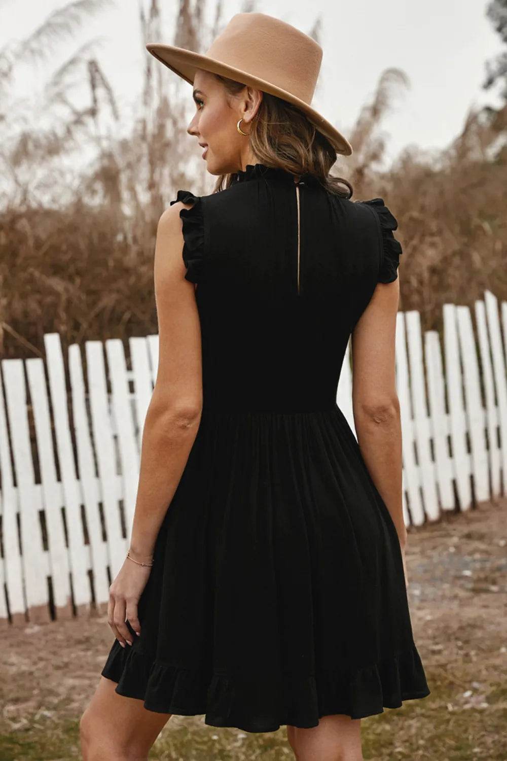 Ruffled Sleeveless Mini Dress Trendsi 946efbfc-2251-4163-8d0d-242fd4178f55-Max