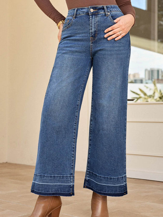 High Waist Wide Leg Washed Jeans Navy Trendsi 947e21f7f5384776b30b77faf67e9b14-Max-Origin