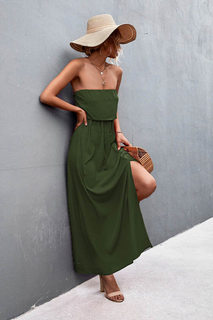 Strapless Split Maxi Dress Trendsi 94b545d216f04c078310943252f0cd92-Max