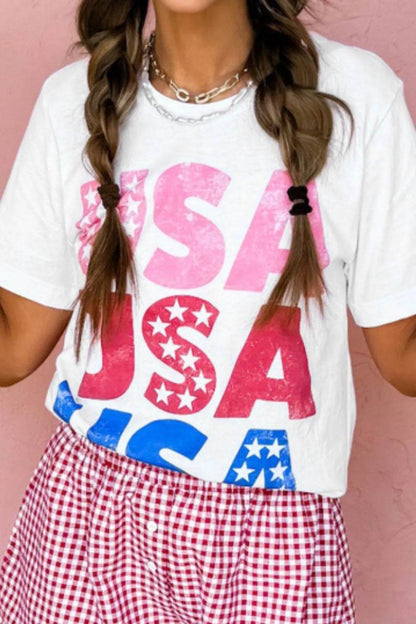 Letter Graphic Round Neck Short Sleeve T-Shirt Trendsi 94d60a8c-1c86-4b7e-b438-40e50027ae6e-Max-Origin