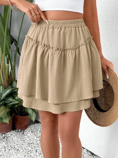 Elastic Waist Layered Skirt Trendsi 950db34c-8ea1-4d02-971e-199de66fd93a-Max-Origin