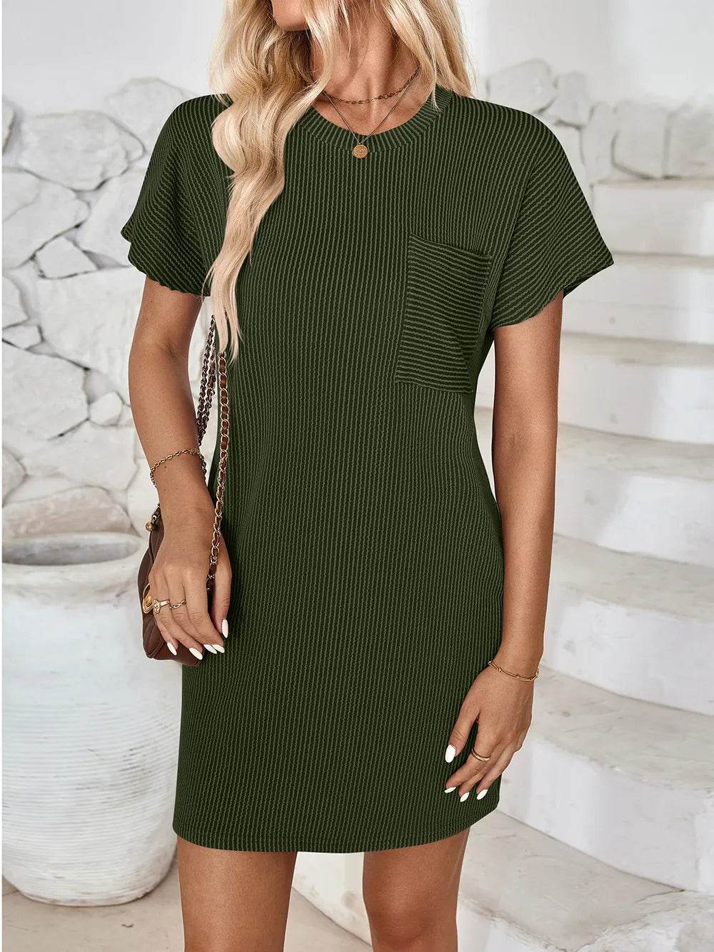 Lovelet Round Neck Short Sleeve Mini Dress Trendsi 952d37eb-84d1-4526-b6de-e1f3fec4d27d-Max