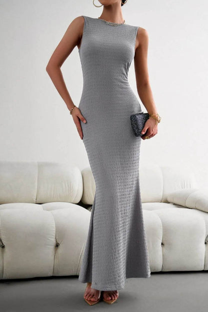 Devine Round Neck Sleeveless Maxi Fishtail Dress Trendsi 9574e2c5-20fe-4a4d-9597-6260ff5303c1-Max