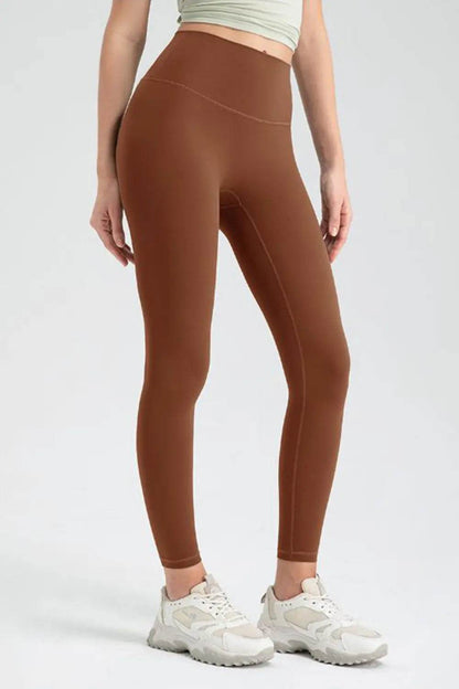 Wide Waistband High Waist Sport Leggings Caramel Trendsi 9575705c26ff45edbc63b2a1c3a6da16-Max