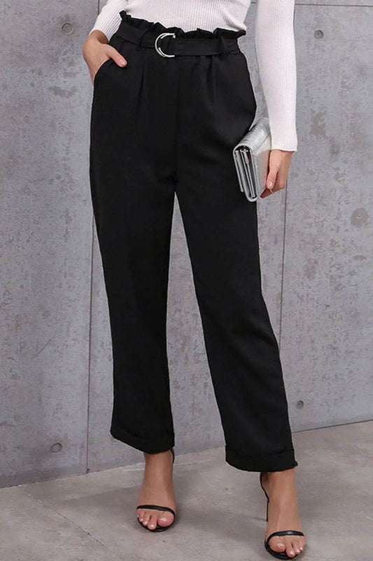 Belted Paperbag Waist Pants Black Trendsi 95ac16e8-f996-4068-867a-24c95bd5ed27-Max-Origin