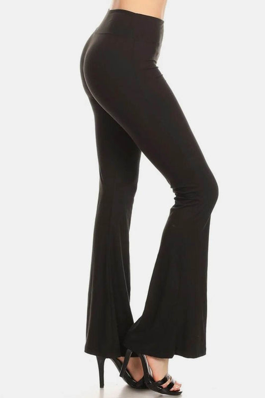 Leggings Depot High Waist Flare Leggings Black Trendsi 95b28840-b0bb-43a5-a697-74996055d4a5-Max