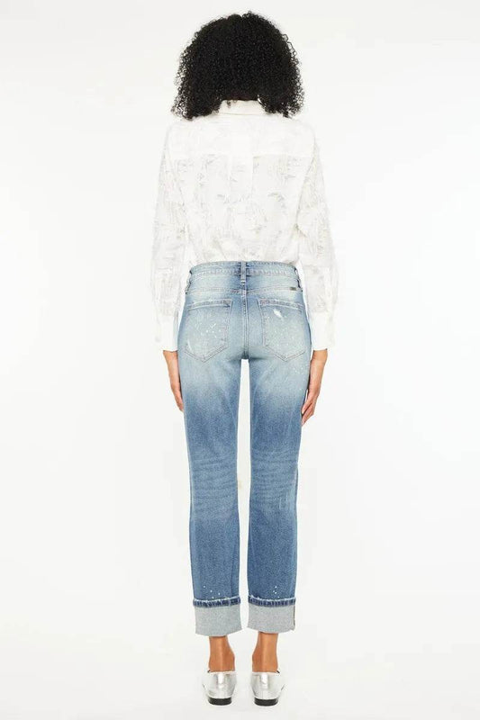 Kancan High Rise Distressed Boyfriend Fit Jeans Trendsi 95eb32f0-657d-4e77-b177-622195239d9e-Max-Origin