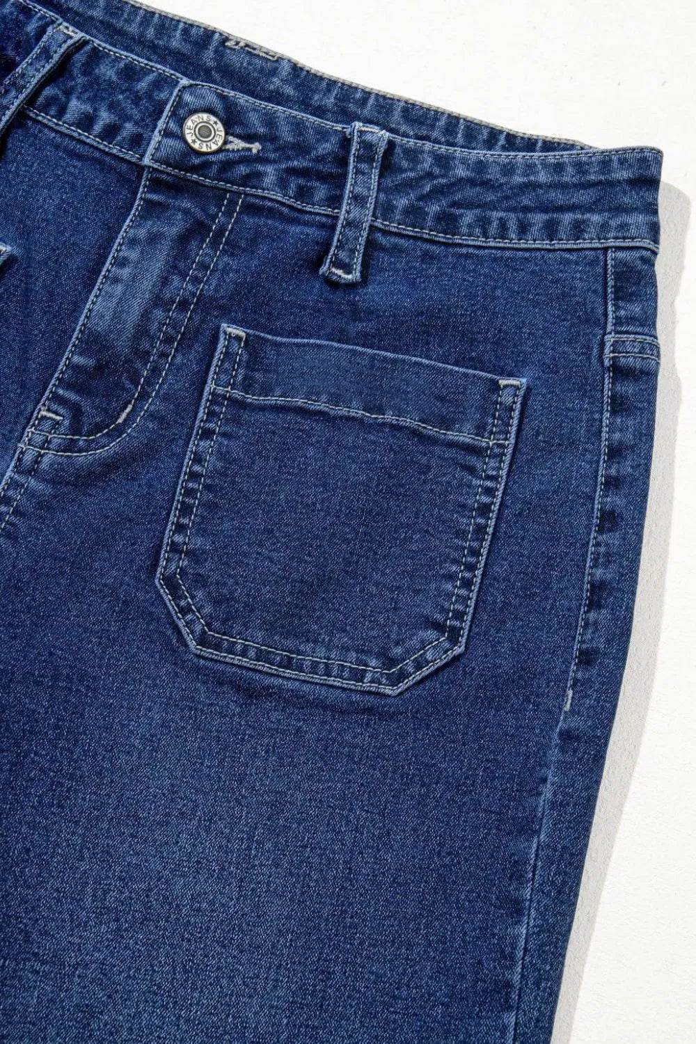 Front Pocket Patch High Waisted Wide Leg Jeans Trendsi 963081c4-872e-4189-8c9a-5a6aa42e4ea4-Max