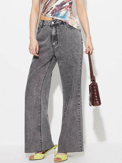 High Waist Bootcut Jeans with Pockets Trendsi 9633e6cf-ae52-4361-9c1e-f7d76ef3978c-Max
