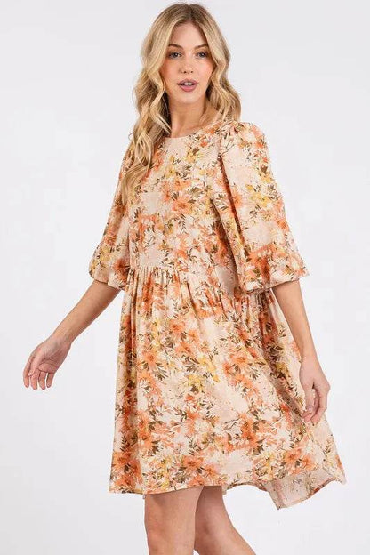 Mittoshop Flower Print Linen Blend Babydoll Mini Dress Trendsi 9670a30b-2827-41c1-8b5b-e2cdc025f855-Max