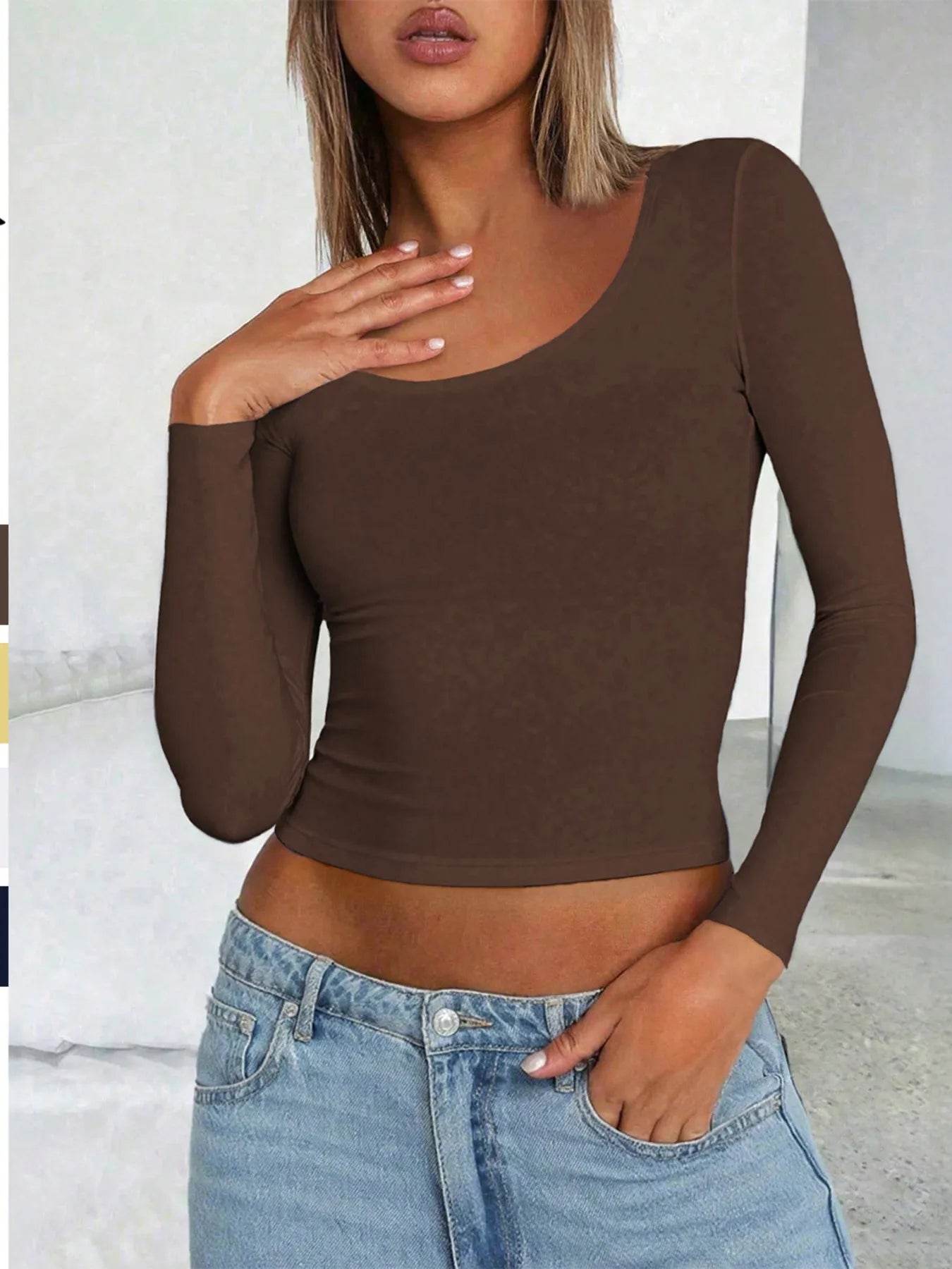 Scoop Neck Long Sleeve Fitted T-Shirt Trendsi 969c1f9cf9914049a0101249b6032e7d-Max-Origin