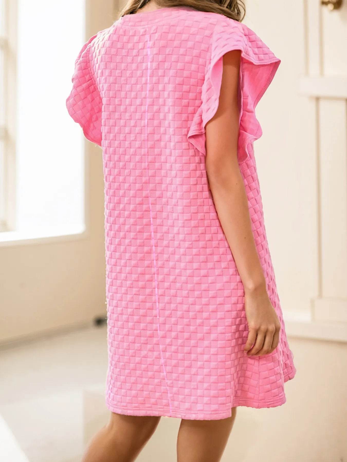 Textured Ruffle Sleeve Casual Summer Dress Trendsi 96f05f39205a441084290af891c1b8e7-Max-Origin