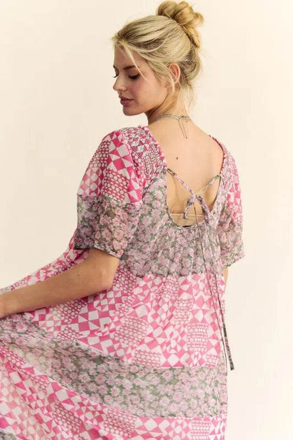 Davi & Dani Multi Floral Square Neck Puff Sleeve Maxi Dress Trendsi 974f9c0e8bbb45058d7270024b9b6b7d-Max-Origin