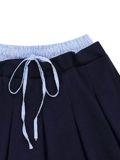 Drawstring Pleated Mini Skirt Trendsi 979cb67a-eacc-460b-afab-169dad412c89-Max-Origin