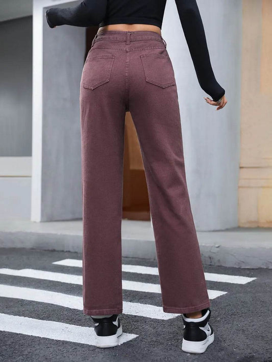 Straight Leg Jeans with Pockets Trendsi 980ba41a-5951-4a07-82a3-d93ace59efcb-Max