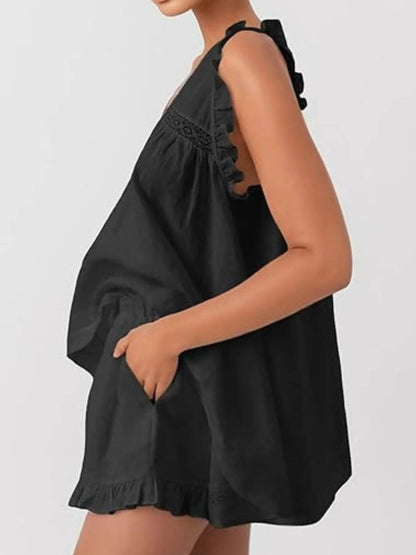 Ruffled V-Neck Top and Shorts Set Trendsi 9819d42d-87a9-4789-be49-74ba685d6e41-Max-Origin
