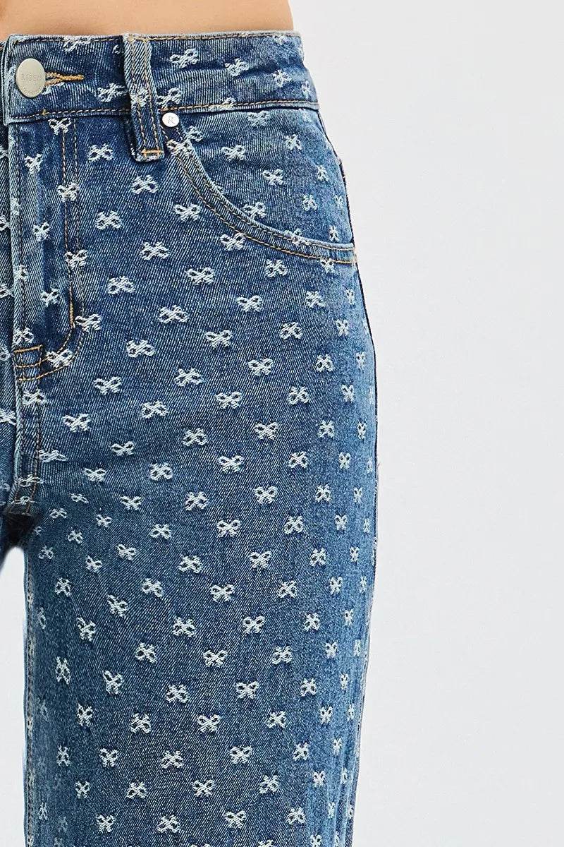 RISEN High Rise Wide Leg Bow Embroidered Jeans Trendsi 982b40b1fc994579bae87fc58854f968-Max-Origin