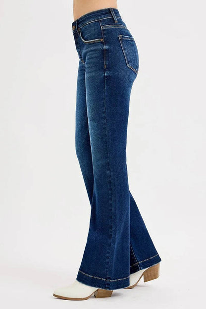 RISEN Full SIze Tummy Control Mid Rise Flare Jeans Plus SIze Trendsi 983828922014486bb32e4de8a1e62f4b-Max-Origin