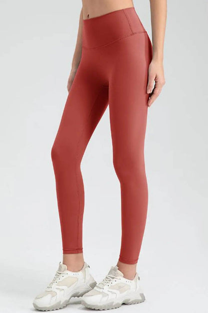 Wide Waistband Sport Leggings Red Orange Trendsi 98736e883ec448dc850b9bab8fa0b14f-Max