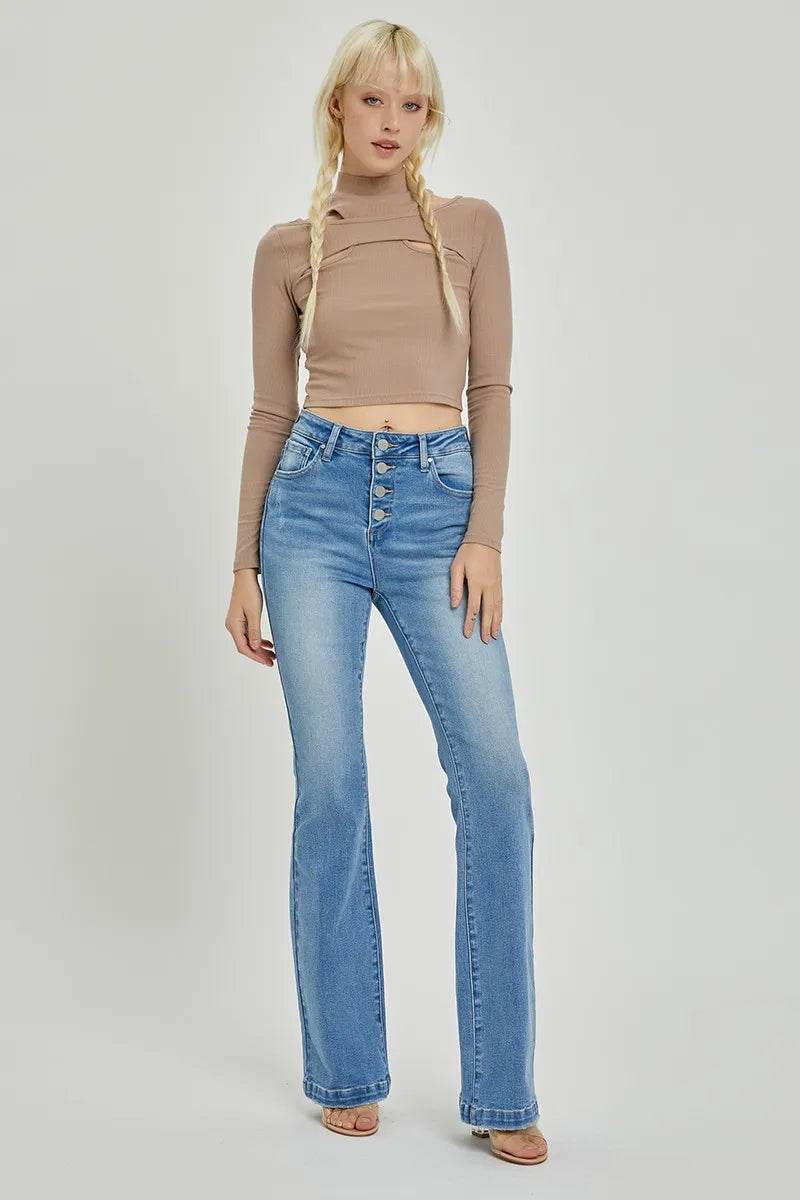 RISEN Full Size High Rise Button Fly Bootcut Jeans Trendsi 988ba7ee-e884-4dca-977d-166f4b563e5f-Max