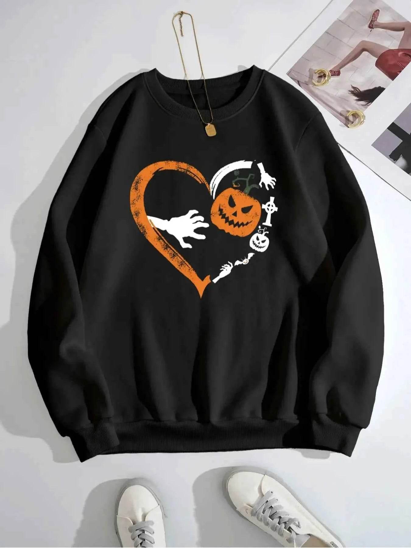 Halloween Heart Pumpkin Round Neck Sweatshirt Black Trendsi 98ce4bb2-f31e-4fa4-adb3-0423a06771d6-Max-Origin
