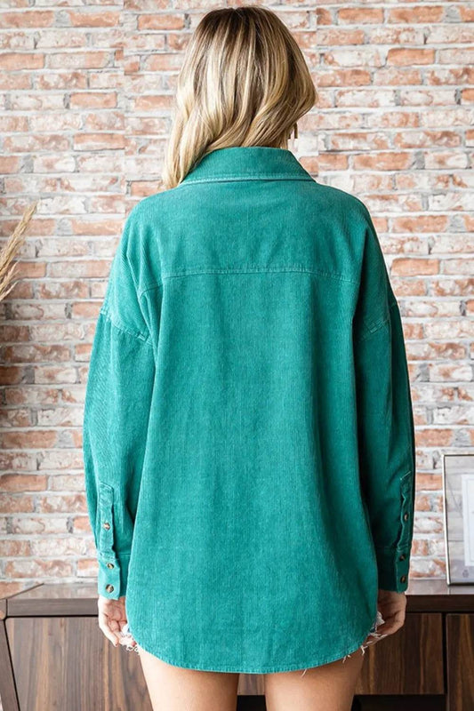 First Love Washed Corduroy Button Down Long Sleeve Shirt Trendsi 9913d9c5-3820-475b-bc8b-656db39d3140-Max