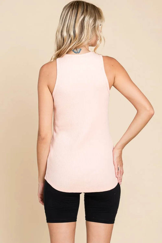 Culture Code Ribbed Round Neck Tank Trendsi 99370251-a945-4045-8981-6590d1440f74-Max