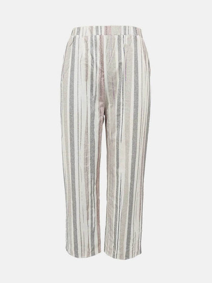 Striped Pants with Pockets Trendsi 99398e22-60df-4271-b74b-ec4e5f5dc77b-Max