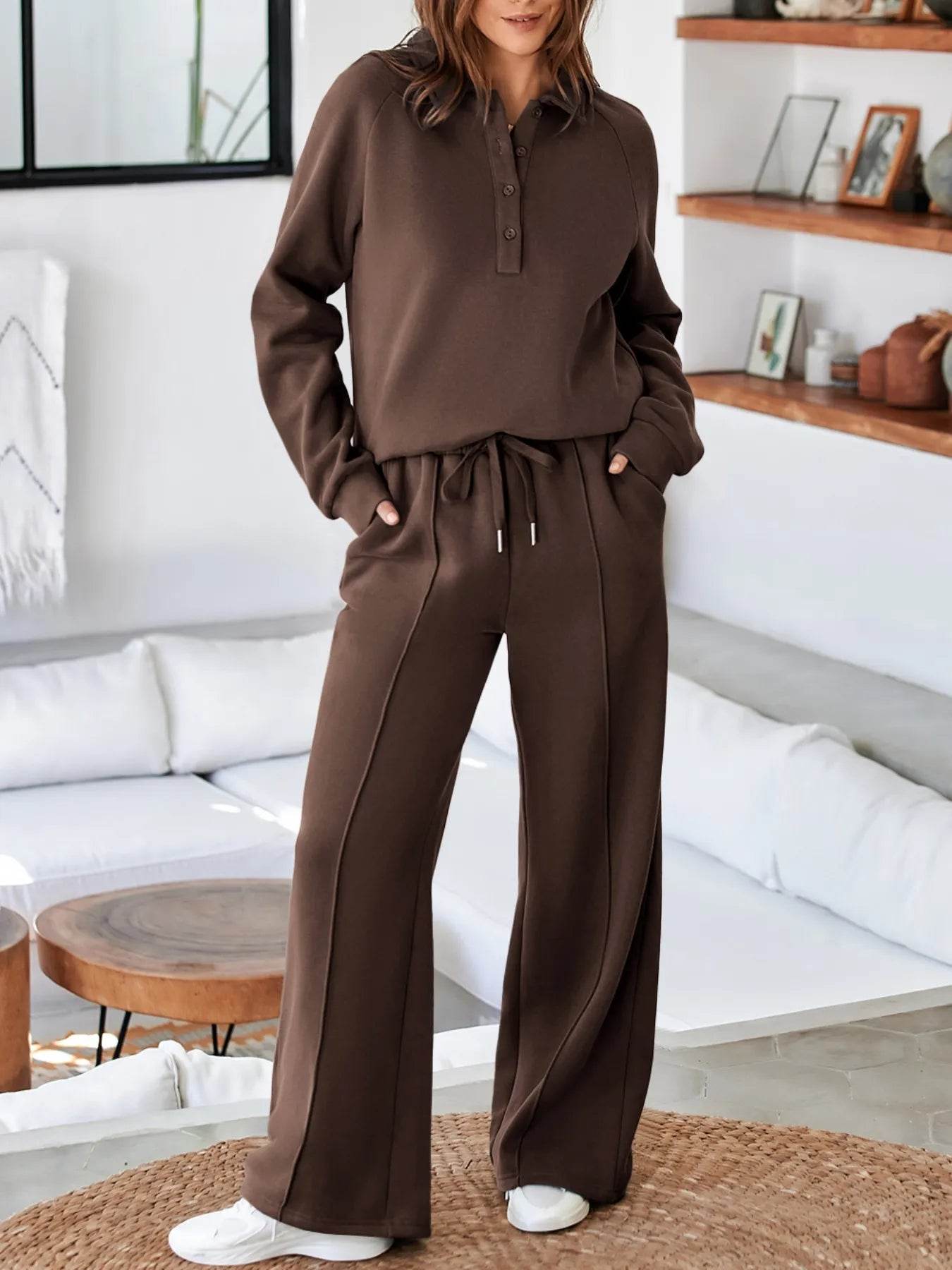 Collared Sweatshirt and High Waist Pants Active Set Trendsi 99a07020-89c4-4fb8-b0b6-e68dec6a5ff4-Max-Origin