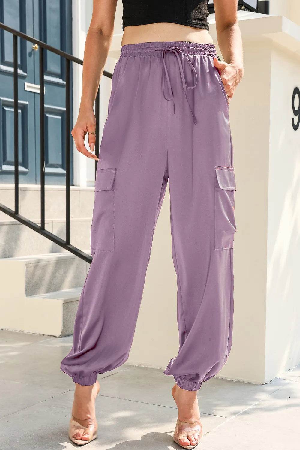 Long Tie Waist Pocketed Pants Lilac Trendsi 99a431ea6c4340c49e36c6fe36762967-Max