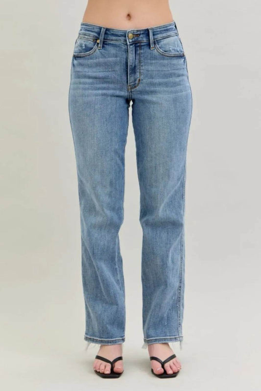Judy Blue Frayed Hem Cell Phone Pocket Dad Jeans Trendsi 99c472ab-70eb-49fc-892e-c78a52f49db3-Max-Origin