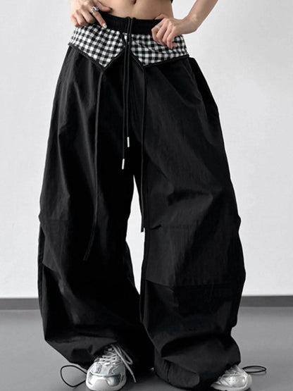Wide Leg Pants with Checkered Detail Trendsi 99c8c83f-aed4-4074-9c81-f9aea9c636c8-Max-Origin