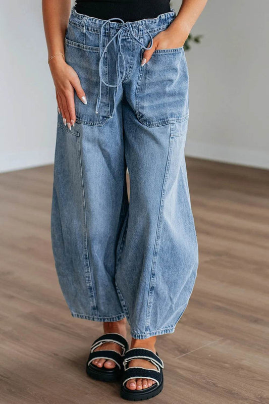 Wide Leg Drawstring Jeans Medium Trendsi 9a7ea84e-4ec9-4cc4-8a0f-f50bd0753806-Max-Origin